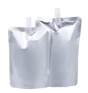 حقيبة حمل طعام قابلة لإعادة الاستخدام مصنوعة من الألومنيوم مطبوعة حسب الطلب حقيبة حمل بلاستيكية سائلة مزودة بصنبور