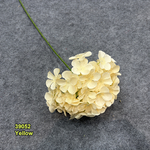 Rama de Flor de Hortensia Artificial de Seda de Color Oscuro Otoñal de 18 cm de Diámetro, con Tallo Único, para Decoración del Hogar <span class=keywords><strong>y</strong></span> Bodas - Product Image 4