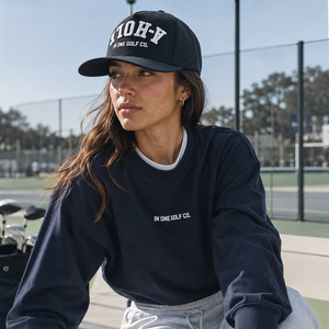 Casquette de golf à cinq panneaux avec patch brodé 3D, logo personnalisé, haute qualité, faible MOQ, snapback, visière plate, protection solaire, durable - Product Image 5