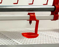 AGRIESO Nouveau Système d'abreuvement automatique à coupelles pour volailles de chair, pondeuses et reproducteurs, en plastique et acier inoxydable, certifié ISO CE