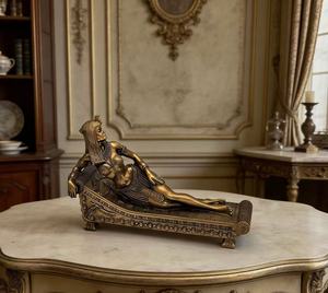 Vente en gros - Modèle Cléopâtre <span class=keywords><strong>VII</strong></span>, reine égyptienne, figurine en résine peinte à la main, sculpture artisanale, ornement personnalisé, décoration d'intérieur - Product Image 3