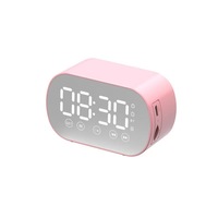 Enceinte Bluetooth sans fil avec double réveil, son stéréo HIFI, haut-parleur extérieur à basses profondes avec fonction carte TF et radio FM