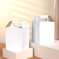 Boîtes à gâteaux à deux niveaux 12x12x12 pour emballage de gâteaux à étages, petites boîtes à gâteaux 2 étages, boîte à gâteaux en papier de Noël