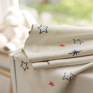 Venta caliente niños dormitorio dibujos animados cohete patrón impreso cortinas confeccionadas poliéster impreso cortinas para decoración de ventanas - Product Image 5