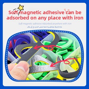 Autocollants magnétiques en plastique pour l'alphabet arabe, jouet éducatif pour l'apprentissage des lettres, interaction parent-enfant, garçons 4-6 ans, commerce électronique transfrontalier - Product Image 3