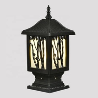 Lámpara Led de aluminio para jardín, luces de pilar para puerta principal