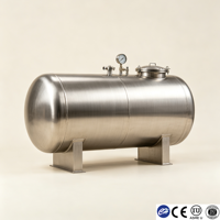 Réservoir de stockage de carburant horizontal en acier au carbone 2000-100000L pour diesel et huile, certifié ASME CE, pour station-service et usage industriel