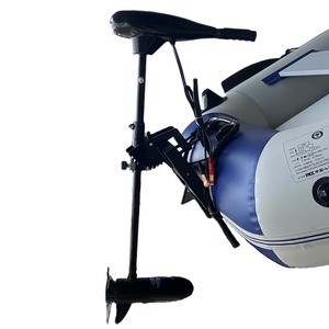 Moteur hors-bord à essence solaire marin neuf 40LBS 12V 380W à moteur à balais en acier inoxydable monté sur transom pour bateau de pêche - Product Image 2