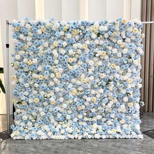 ผนังดอกไม้ประดิษฐ์สีสันสดใส ดีไซน์ดอกไม้ 3 มิติ สวยงาม สร้างบรรยากาศโรแมนติก เหมาะสำหรับตกแต่งผนังงานแต่งงาน - Product Image 3
