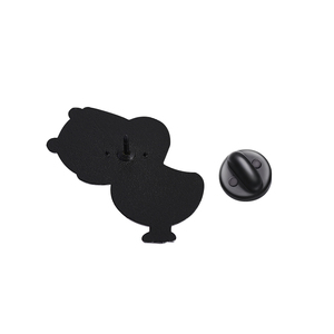 Эмалированная булавка с уткой и растением - Product Image 5