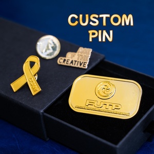 Nhà sản xuất tùy chỉnh số lượng lớn ve áo pin uv in ấn ve áo pin tùy chỉnh ve áo pin đồ trang sức Laser khắc Kim Loại huy hiệu - Product Image 3