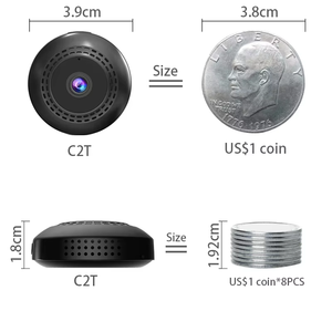 Caméra de sécurité WiFi miniature OiKay <span class=keywords><strong>2K</strong></span> 1080P, montage magnétique à 360 degrés, vision nocturne IR, détection de mouvement, pour utilisation avec l'application <span class=keywords><strong>Xiaomi</strong></span> Android - Product Image 1