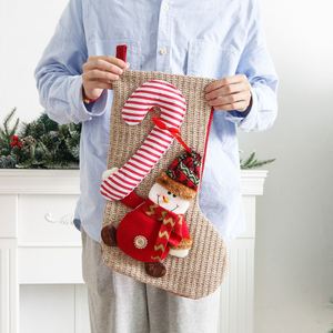 Christmas Decorative Snowman/candy Cane/ Santa Claus Red Luck <b>Socks</b> Cartoon Christmas <b>Socks</b> for Sale Present for Lovely Kids - Product Image 5