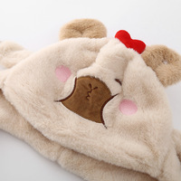 BoTu Kawaii Capybara déplacer oreille chapeau filles garçons dessin animé mignon Animal écharpe épaissir casquette hiver chaud enfants trucs casquettes cadeaux de noël