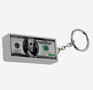 Bedruckter Dollar-Schein Schlüsselanhänger PU-Schaum Stressbälle Werbe-Quetschbälle mit Logo Großhandel Geschenk - Product Image 1