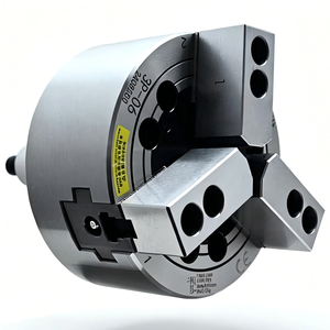 Autochuck - Adaptador de mandril hidráulico de acero de 3 mordazas sin perforaciones para torno, mandril de taladro, placa de 5 bridas, 6 pulgadas - Product Image 2