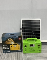 Système d'énergie portable haute efficacité 20W-50W, éclairage domestique en silicium monocristallin, contrôleur MPPT, générateur multifonction