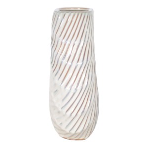 Vaso in ceramica con design a spirale testurizzato per soggiorno, decorazione per la casa, accessorio da tavolo - Product Image 2