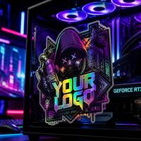 Autocollant imperméable Yingao, autocollant en vinyle découpé sur mesure, holographique, résistant aux UV, qualité professionnelle pour le café, les jeux, les ordinateurs portables, les marques
