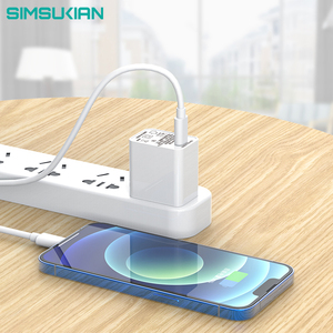 Chargeur rapide 20W Cube <span class=keywords><strong>USB</strong></span>-<span class=keywords><strong>C</strong></span> mural adaptateur secteur ETL certifié CE double ports QC3.0 PD <span class=keywords><strong>USB</strong></span> type <span class=keywords><strong>C</strong></span> pour écouteur de téléphone portable <span class=keywords><strong>Apple</strong></span> - Product Image 5