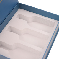 Emballage cadeau de luxe pour bouteille d'huile d'olive vide, boîtes en papier magnétiques pour bouteilles d'huile d'olive avec protection en mousse