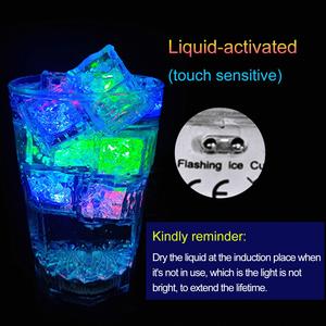 Multi Color LED Glow Ice Cube Fast Slow Flashing Led Light up Ice Cube Led Ice Cubes for Drinks Bar Party Wedding Decorations - Product Image 5