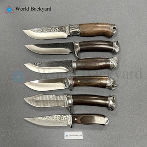 سعر المصنع سكين البقاء الكبيرة المستقيمة الجديدة المحمولة التكتيكية لصيد دمشق ذات النصل الثابت مع غمد من النايلون - Product Image 2