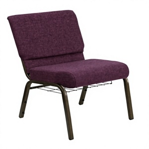 Chaises d'église modernes pour événements, empilables en fer, pour auditorium, avec porte-livres et coussin rembourré, vente en gros - Product Image 4