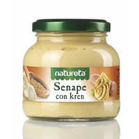 Sauce Condimentaire Natureta au Moutarde Piquante et au Raifort 200g X 12 Bouteilles Réfrigérées Durée de Conservation de 18 Mois ETA KAMNIK D.O.O.