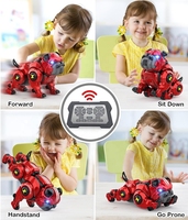 CBYD Jouet robotique chien Pug intelligent à écran tactile et Wi-Fi pour enfants, programmable, avec télécommande via application