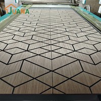 Panneau mural acoustique sculpté en fibre de polyester recyclable, résistant à l'eau, revêtement intérieur, fabricant direct d'usine certifié CE FSC