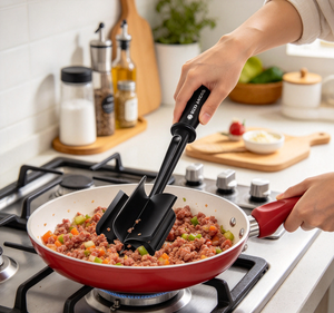 Heat Resistant Nylon Meat Chopper Custom Logo Ground Beef Masher Non Stick Hamburger Smasher Kitchen Gadget - Product Image 3