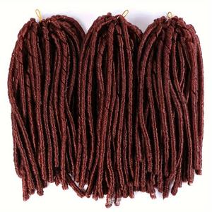 Extensions de cheveux 14 pouces Cabelo Nina Softex en fibre haute température non inflammable, double trame, 3X Pauqre Soft Dread - Product Image 5