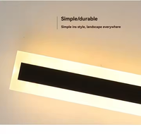 Lumière murale LED linéaire longue, moderne, décorative, étanche IP65, nouvelle conception, pour chambre à coucher, hôtel
