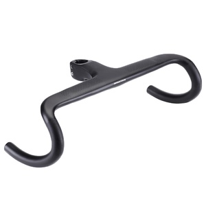 Guidon de vélo de route en fibre de carbone intégrée, aérodynamique, ultraléger, monobloc, design coupe-vent, vente chaude - Product Image 1