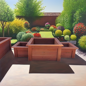 <span class=keywords><strong>Jardinière</strong></span> en <span class=keywords><strong>bois</strong></span> rectangulaire moderne de grande taille pour fleurs, plantes et légumes pour jardin extérieur - Product Image 4