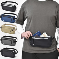 Sac banane imperméable anti-RFID à porter sous les vêtements pour passeports et documents – Sacoche de poitrine
