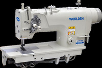 Machine à coudre industrielle à point droit à double aiguille à entraînement direct à grande vitesse WD-8450D-3 pour chemise