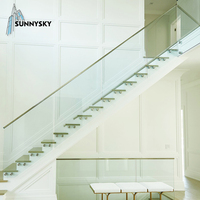 Rambarde en acier inoxydable pour escaliers, balustrade en verre, accessoires pour escalier, balcon