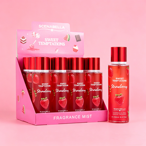 Bruma Perfumada Frutal y de Postre de 250 ml, Fragancia <span class=keywords><strong>Red</strong></span> <span class=keywords><strong>Velvet</strong></span> y Fresa, Spray Corporal con Aroma Duradero para Mujer - Product Image 6
