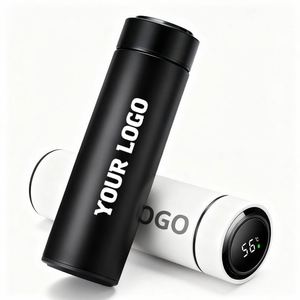 Thermos classique SY17 500 ml avec affichage numérique de la température en Fahrenheit, bouteille d'eau intelligente avec logo personnalisé pour le bureau - Product Image 1