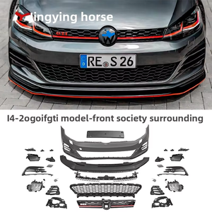 Para Volkswagen <span class=keywords><strong>Golf</strong></span> 7/7.5 parachoques delantero R/Gti ABS nuevo montaje grande faldones laterales accesorios de modificación de parachoques delantero para - Product Image 6