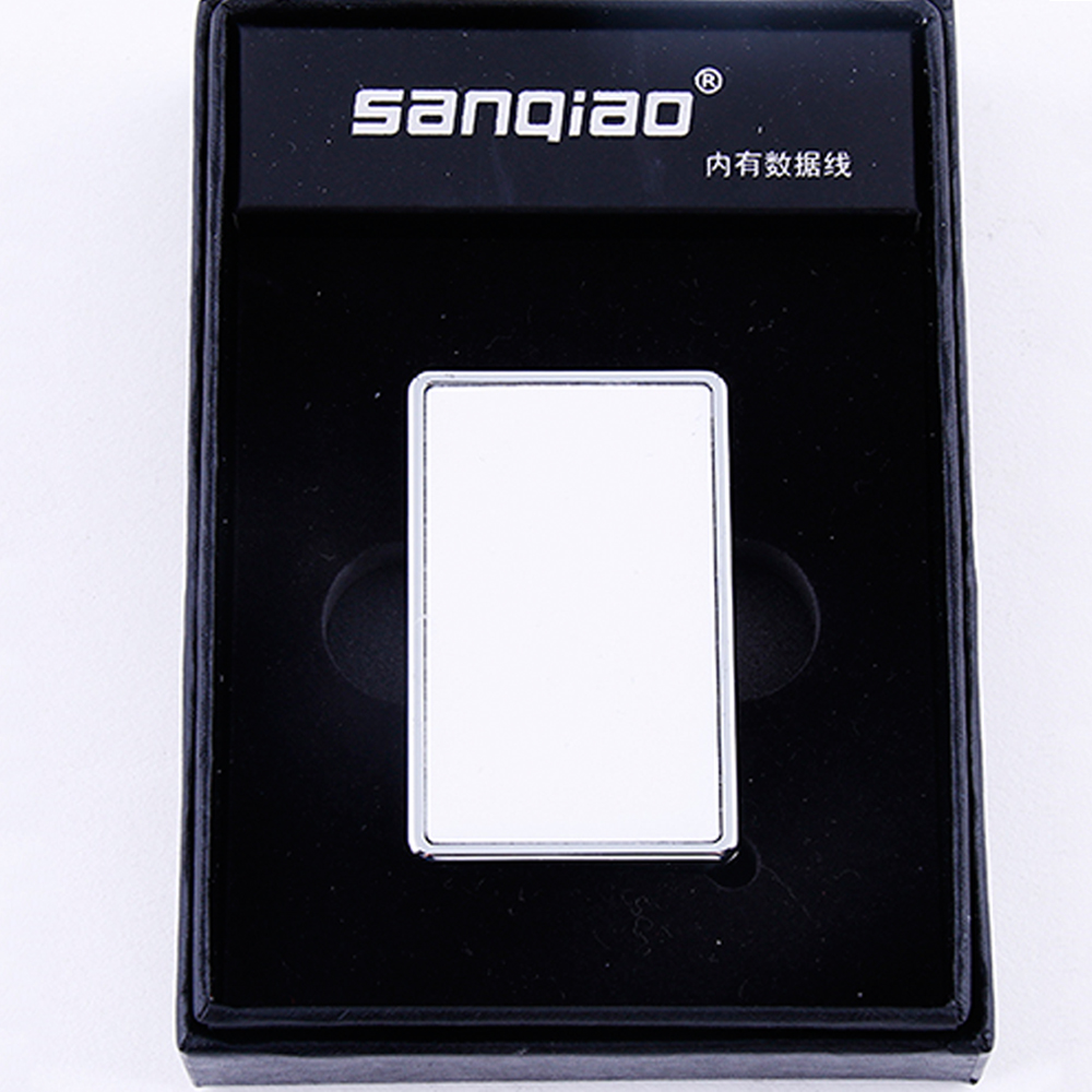 Золотые/серебряные сублимационные зажигалки с USB зарядным устройством для деловых подарков