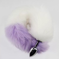 Queue de renard en fourrure animale moelleuse en gros, plug anal, produits sexuels pour hommes et femmes, queue amusante