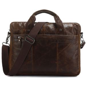 Premium Genuine Leather <b>Laptop</b> <b>Bags</b> For Men And <b>Women</b> With Padded <b>Laptop</b> Protection Spacious Compartments - Product Image 3