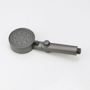 High Pressure <b>Shower</b> Head Round Portable Spray Rain Easy Cleaning Bath Hardware <b>Set</b> - Product Image 2