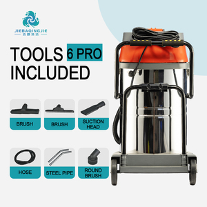 Aspirateur industriel vertical humide/sec ultra-capacité 100L, 4500W, trois moteurs, avec une capacité accrue pour les déchets, prix abordable - Product Image 1