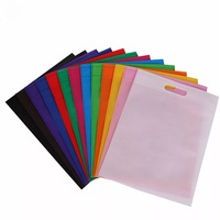 Sac de Courses Personnalisé Éco-Supermarché Recyclé Non Stratifié à Découpe en D Soudé à Chaud, Sacs Fourre-Tout Non-Tissés Lettre, Emballage Côte Est