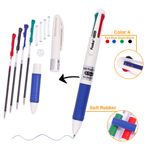 Articles de papeterie en gros, stylo multicolore 4 couleurs en un pour les cadeaux de fête d'anniversaire, les cadeaux pour les étudiants, les enseignants, les fournitures de bureau et scolaires - Product Image 2