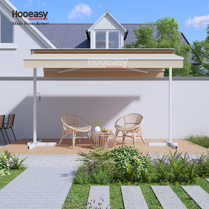 Auvent rétractable <span class=keywords><strong>manuel</strong></span> autoportant <span class=keywords><strong>double</strong></span> face Hooeasy pour jardin extérieur, protection solaire UV - Product Image 3